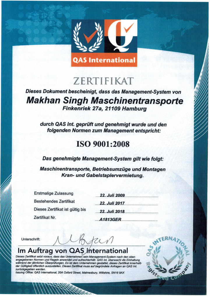 ZertifikateISO9001Singh2